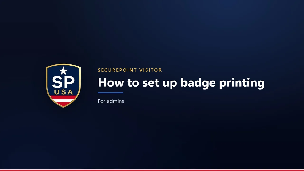 How to set up badge printing