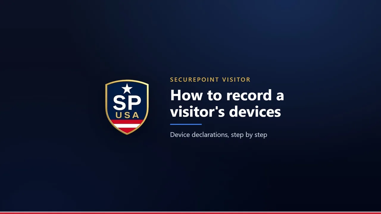 How to record a visitor's devices