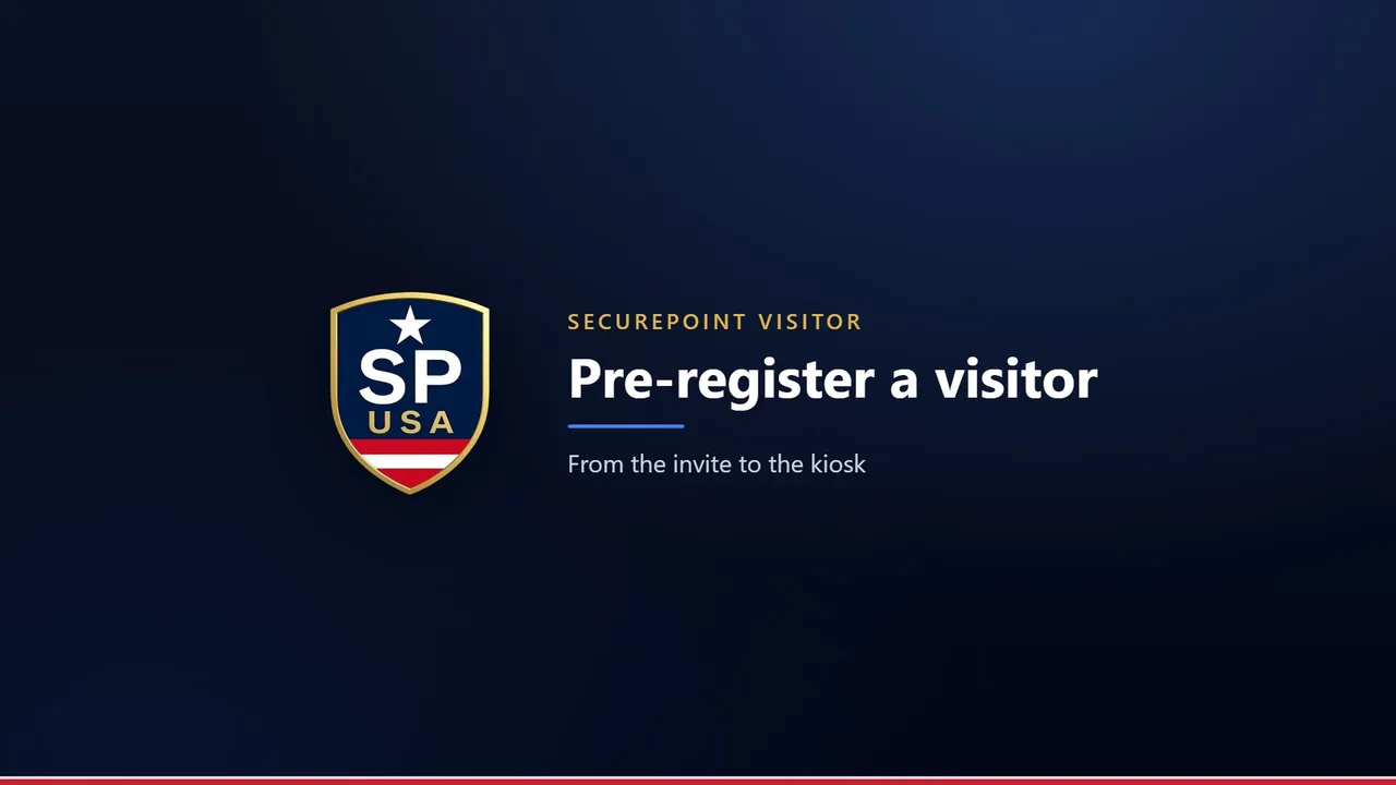Pre-register a visitor