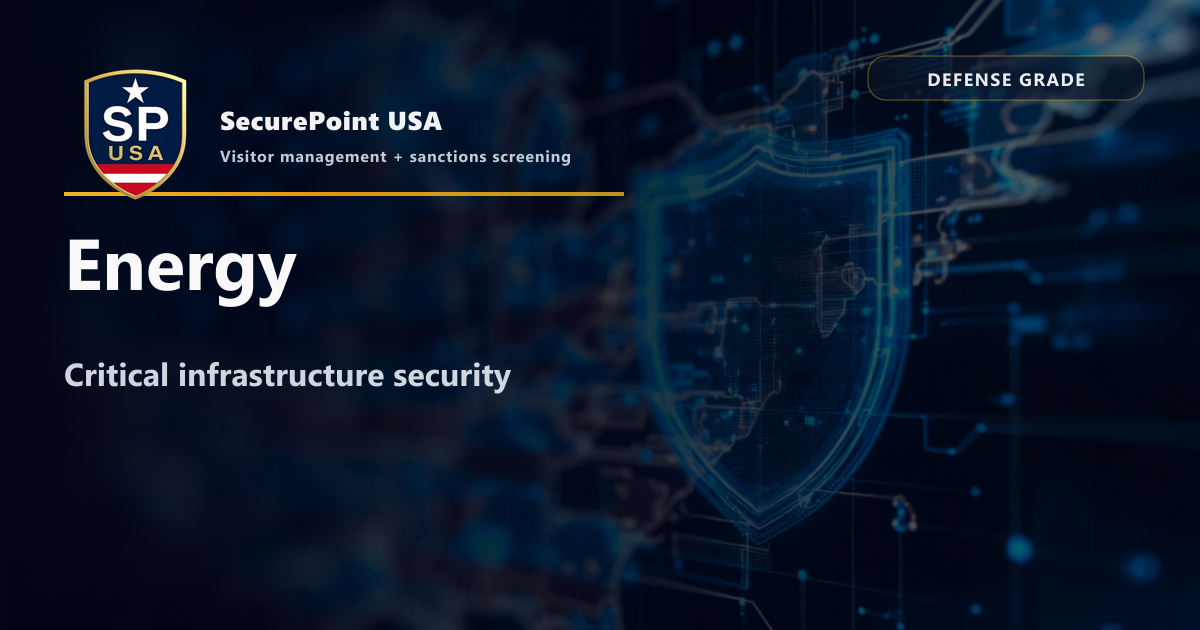 Secure Main Point Example Energy & Critical Infrastructure Security - DHS Compliance ...